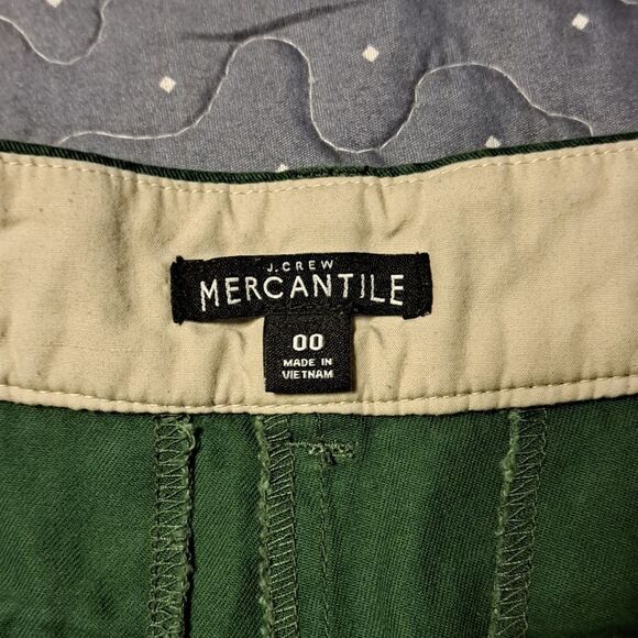 J. Crew Mercantile green shorts size 00 - Picture 2 of 4